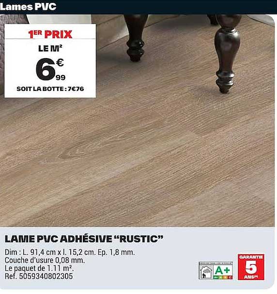 LAME PVC ADHÉSIVE “RUSTIC”