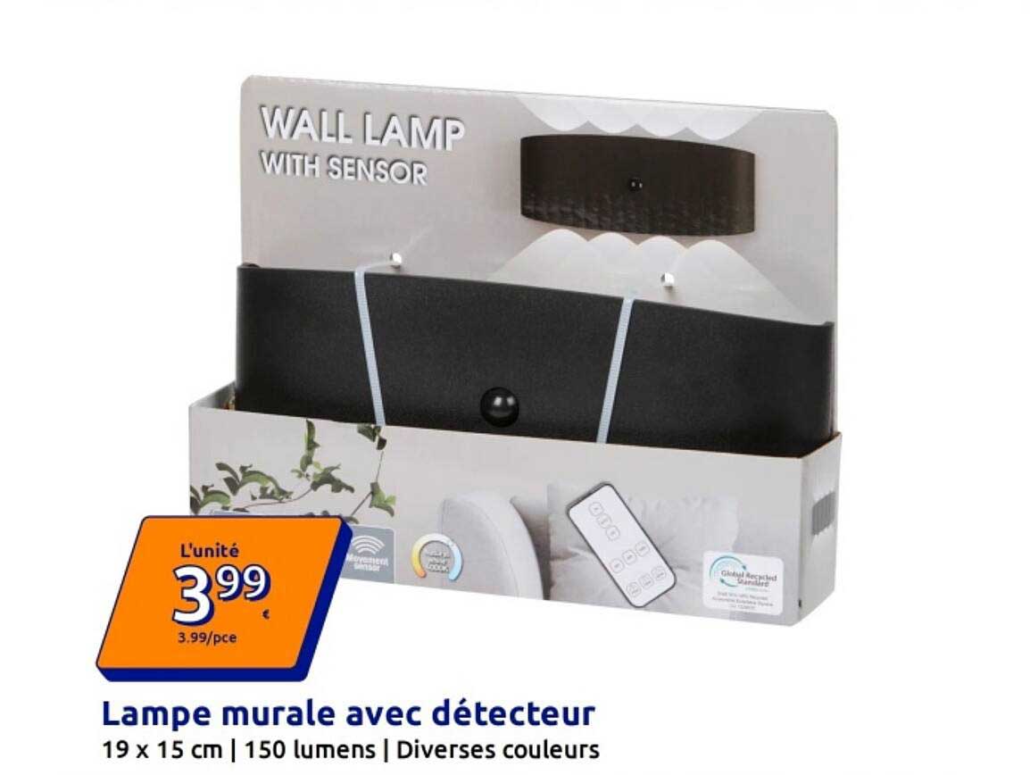 Lampe murale avec détecteur