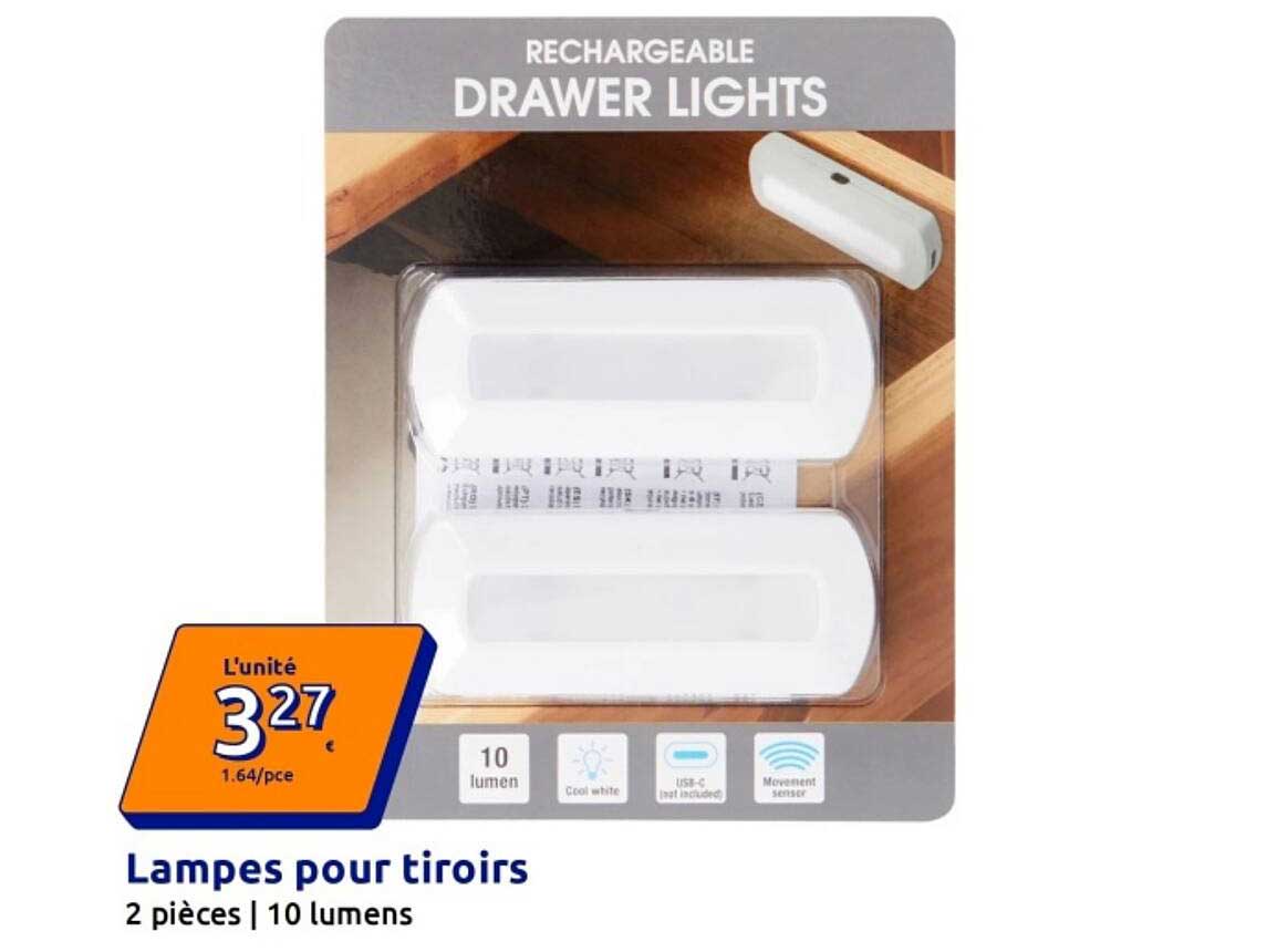 Lampes pour tiroirs