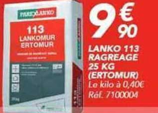 LANKO 113 RAGREE 25 KG (ERTOMUR)