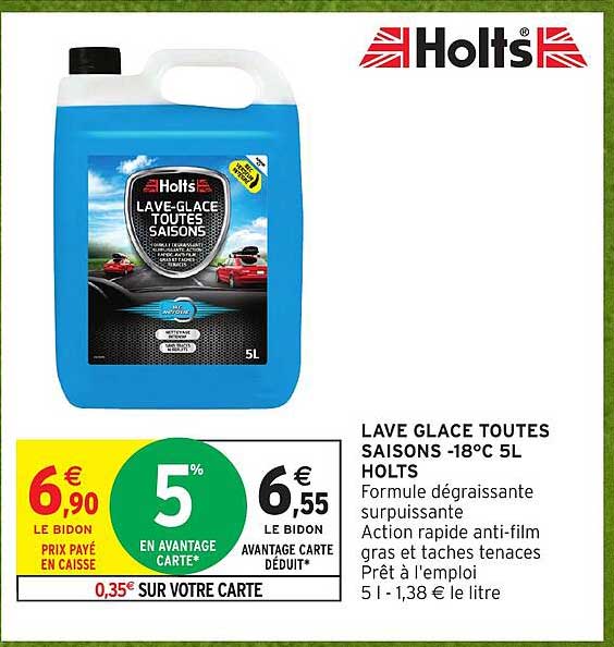 LAVE GLACE TOUTES SAISONS -18°C 5L HOLTS