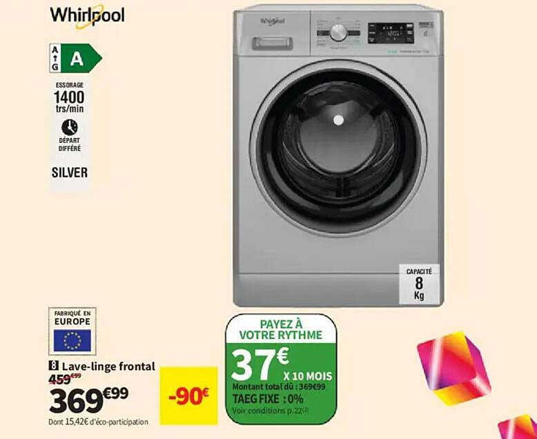 Lave-linge frontal