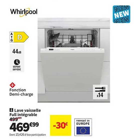 Lave vaisselle Full intégrable