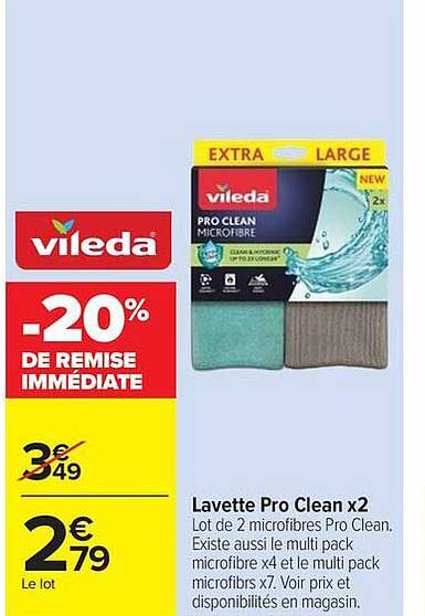 Lavette Pro Clean x2