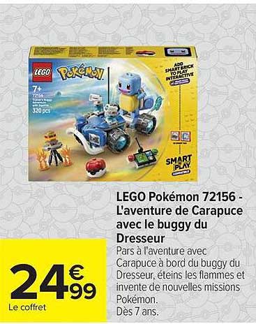 LEGO Pokémon 72156 - L'aventure de Carapuce avec le buggy du Dresseur