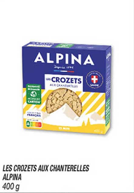LES CROZETS AUX CHANTERELLES ALPINA 400 g