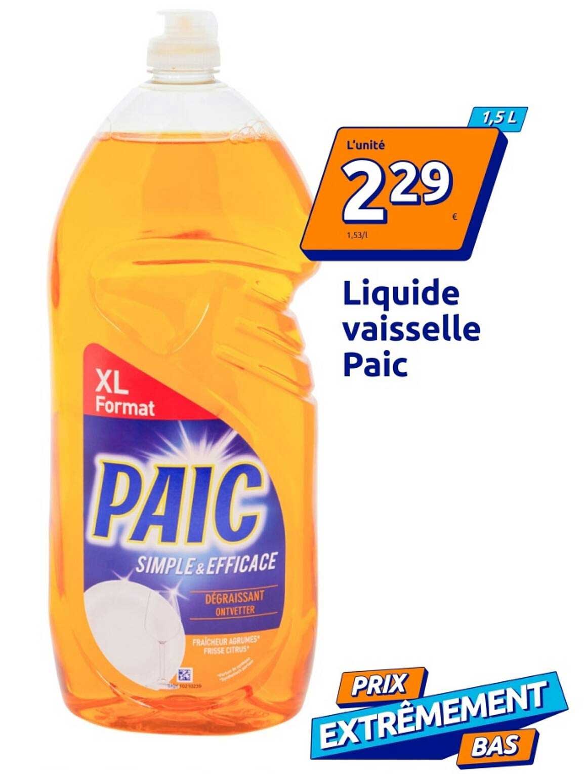 Liquide vaisselle Paic