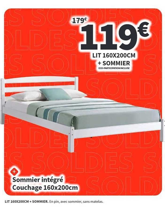 LIT 160X200CM + SOMMIER
