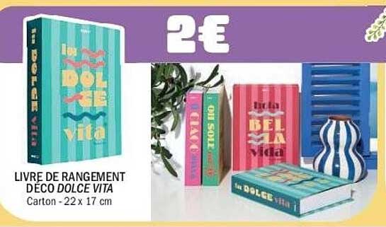 LIVRE DE RANGEMENT DÉCO DOLCE VITA