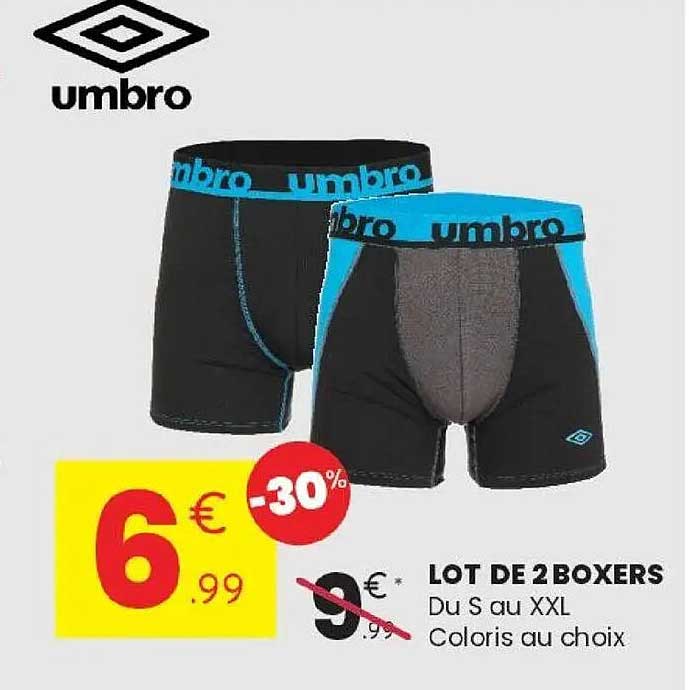 LOT DE 2 BOXERS