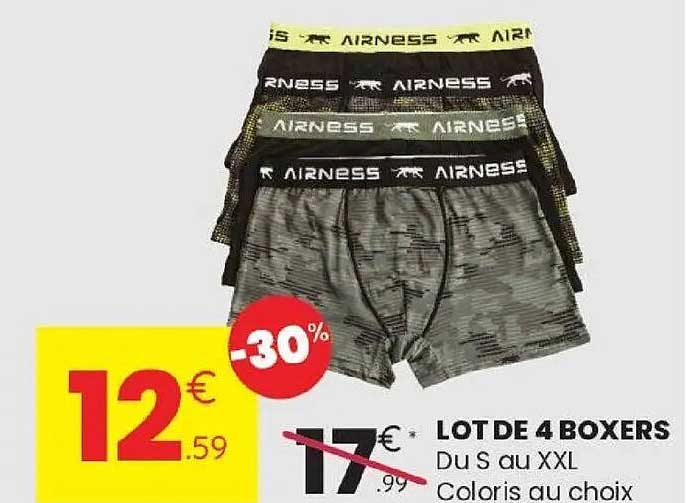 LOT DE 4 BOXERS