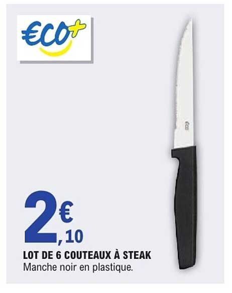 LOT DE 6 COUTEAUX À STEAK