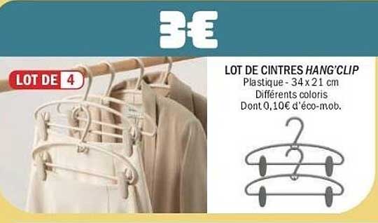 LOT DE CINTRES HANG'CLIP