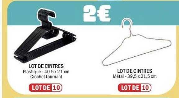 LOT DE CINTRES