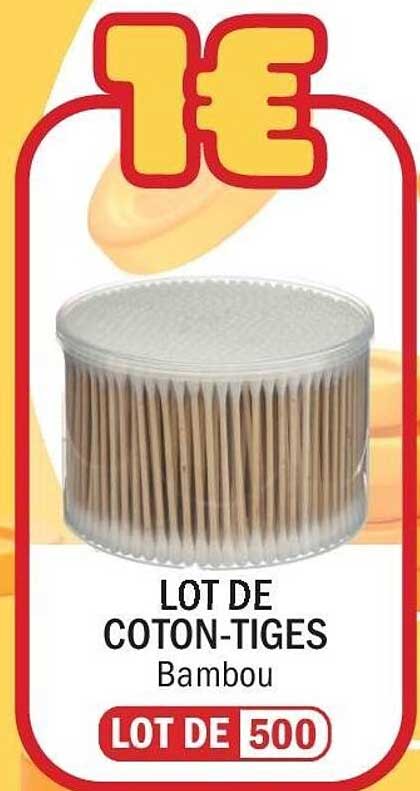 LOT DE COTON-TIGES Bambou