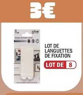 LOT DE LANGUETTES DE FIXATION LOT DE 8