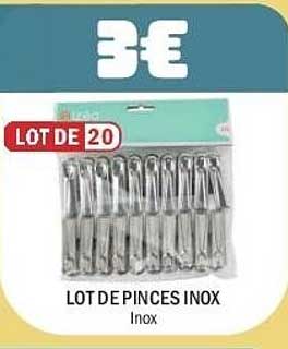 LOT DE PINCES INOX