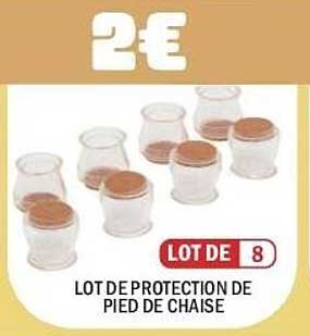 LOT DE PROTECTION DE PIED DE CHAISE