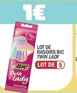 LOT DE RASOIRS BIC TWIN LADY LOT DE 5