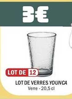LOT DE VERRES YOUNCA