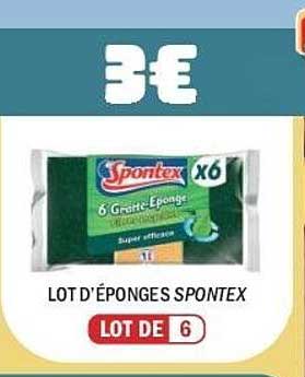 LOT D’ÉPONGES SPONTEX