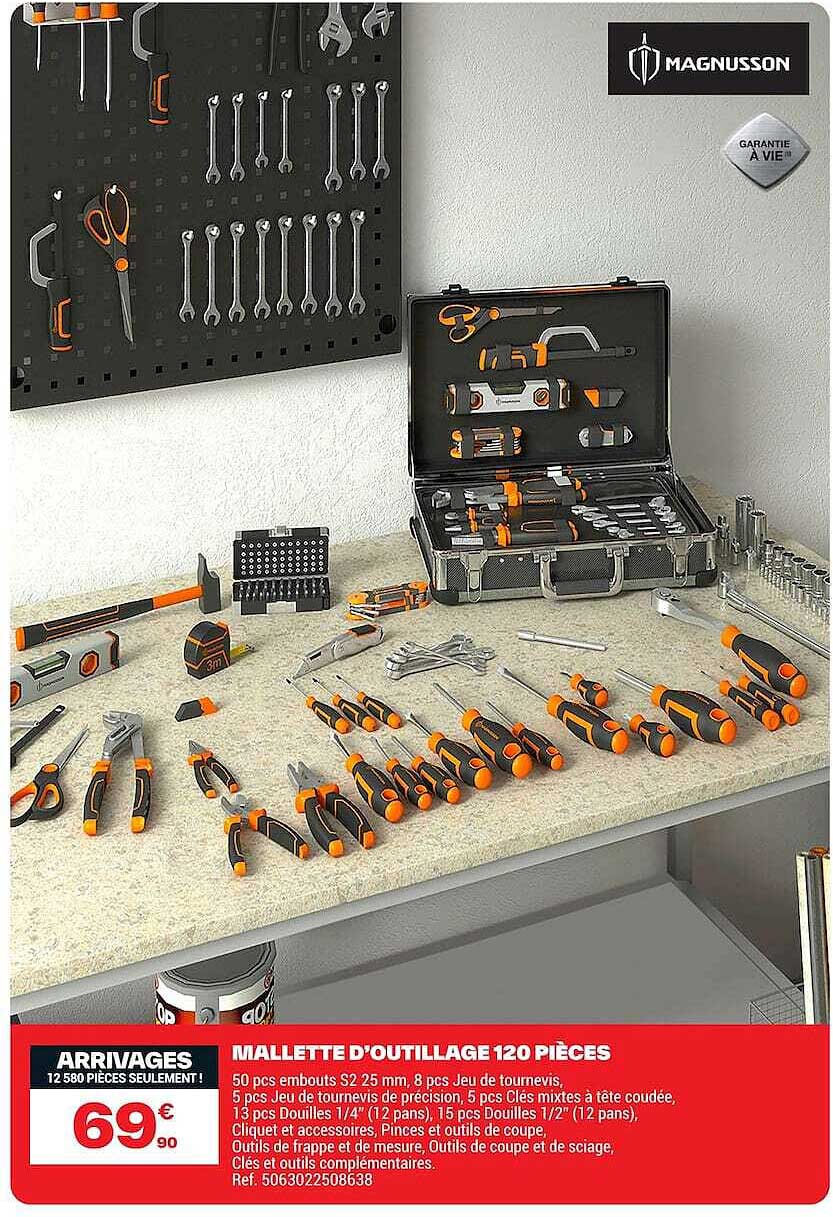 MALLETTE D’OUTILLAGE 120 PIÈCES