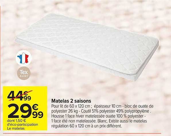 Matelas 2 saisons