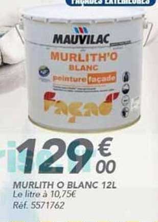 MAUVILAC MURLITH'O BLANC Peinture façade