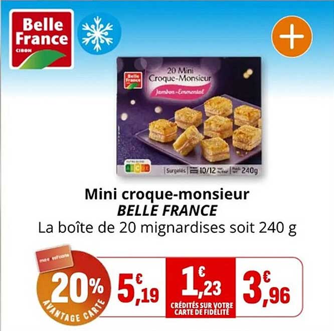 Mini croque-monsieur BELLE FRANCE