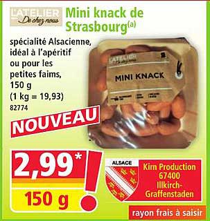 Mini knack de Strasbourg(a)