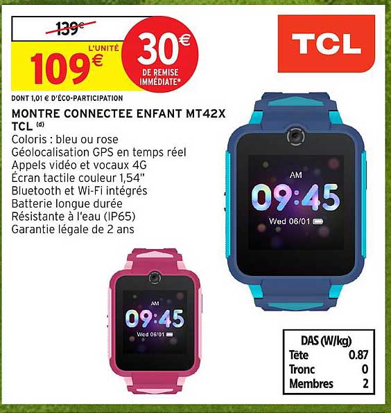 MONTRE CONNECTEE ENFANT MT42X TCL (d)