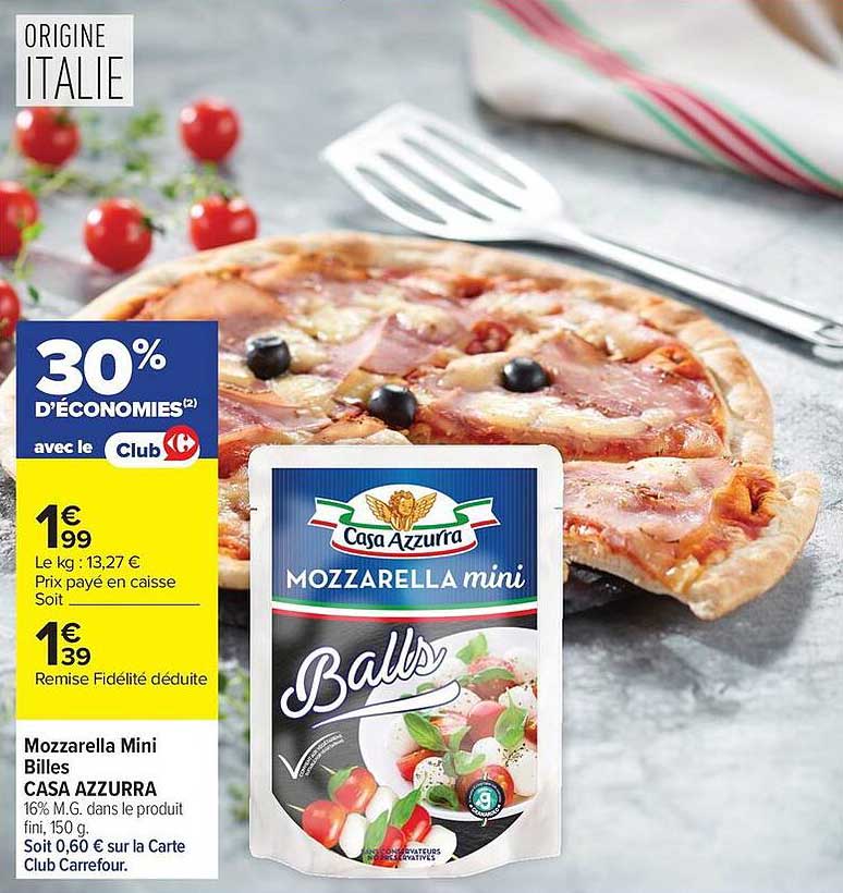 Mozzarella Mini Billes CASA AZZURRA