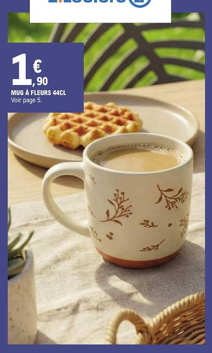 MUG À FLEURS 44CL