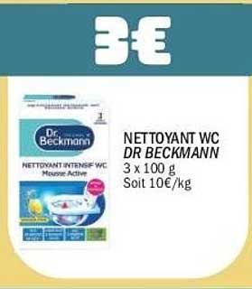 NETTOYANT WC DR BECKMANN 3 x 100 g Soit 10€/kg