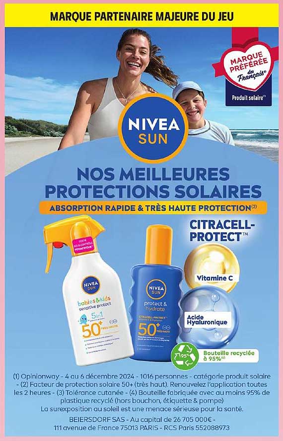 NOS MEILLEURES PROTECTIONS SOLAIRES