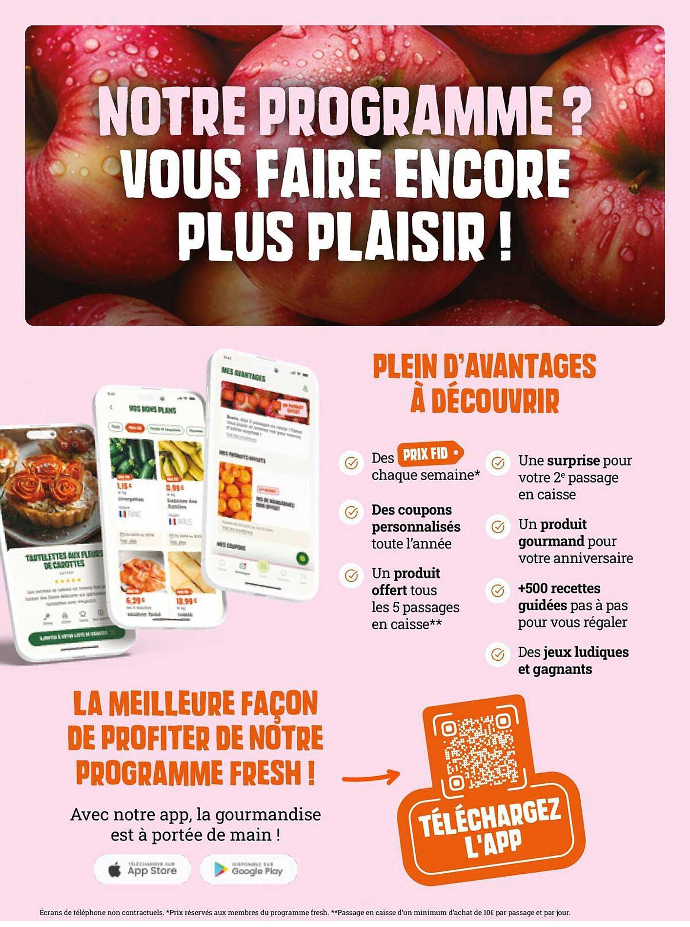 NOTRE PROGRAMME ? VOUS FAIRE ENCORE PLUS PLAISIR !