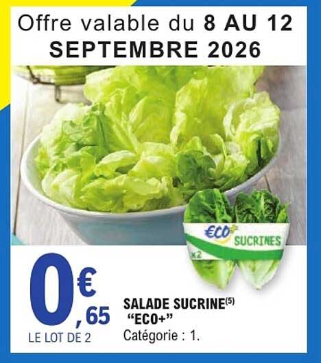 Offre valable du 8 AU 12 SEPTEMBRE 2026