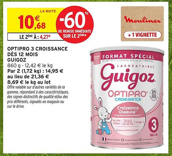 OPTIPRO 3 CROISSANCE DÈS 12 MOIS GUIGOZ