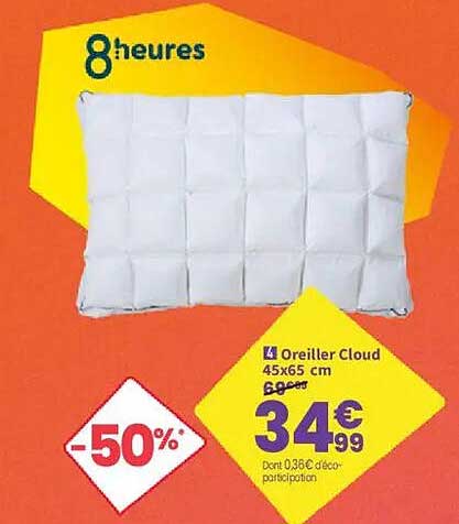Oreiller Cloud 45x65 cm
