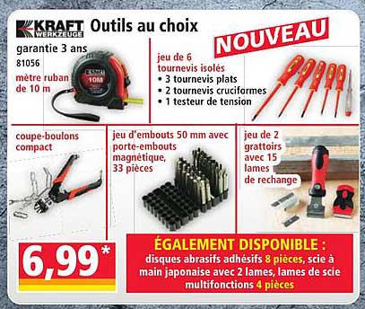 Outils au choix