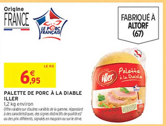PALETTE DE PORC À LA DIABLE ILLER