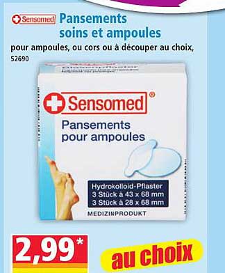Pansements soins et ampoules