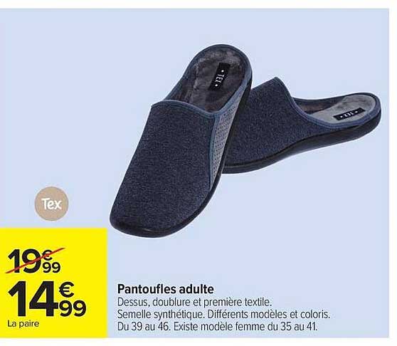 Pantoufles adulte