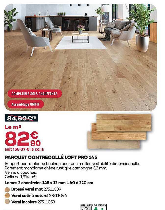 PARQUET CONTRECOLLÉ LOFT PRO 145