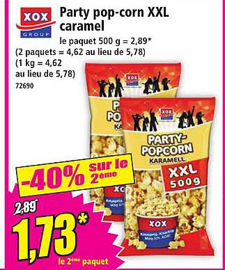 Party pop-corn XXL caramel