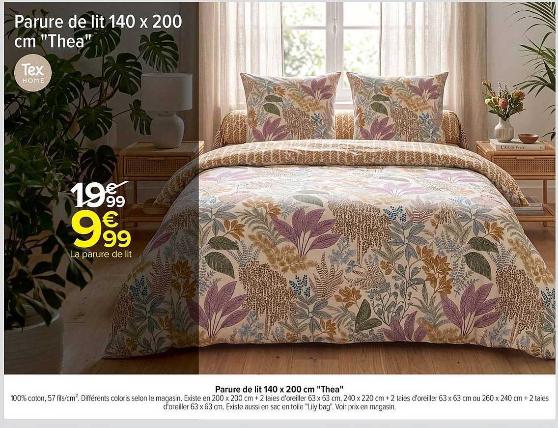 Parure de lit 140 x 200 cm "Thea"
