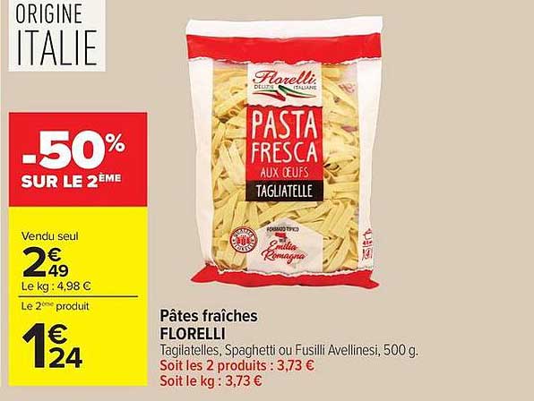 Pâtes fraîches FLORELLI