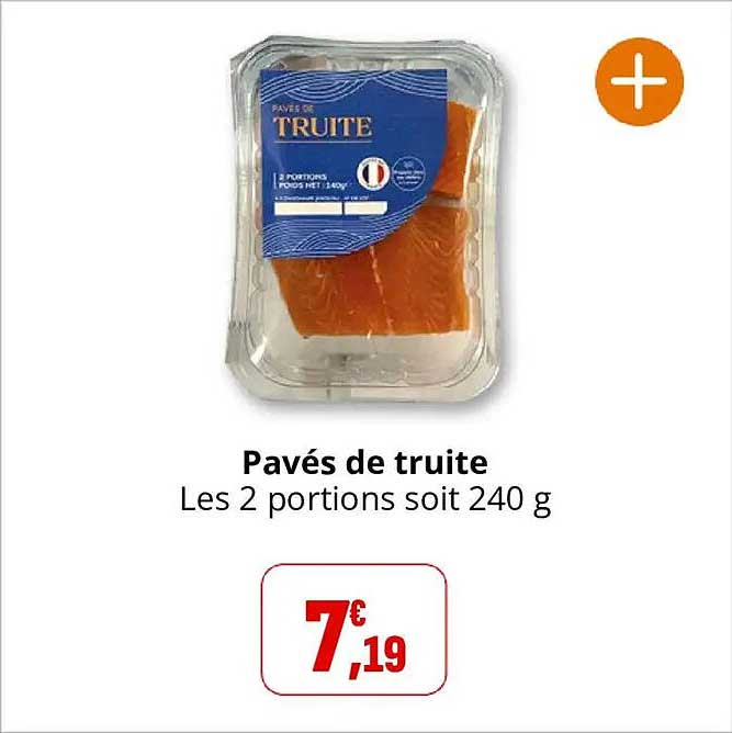 Pavés de truite