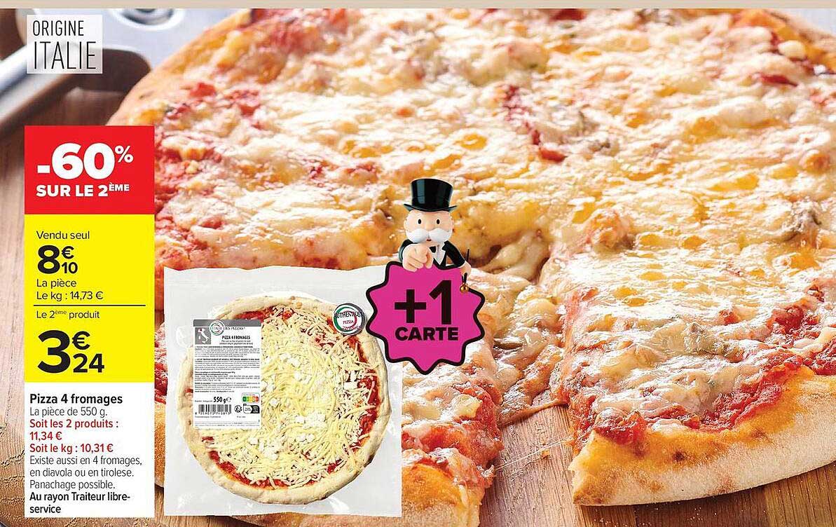 Pizza 4 fromages
