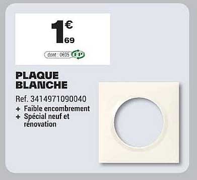 PLAQUE BLANCHE